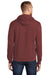 Port & Company PC78H/PC78HT Mens Core Pill Resistant Fleece Hooded Sweatshirt Hoodie Maroon Model Back