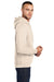 Port & Company PC78H/PC78HT Mens Core Pill Resistant Fleece Hooded Sweatshirt Hoodie Natural Model Side