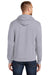 Port & Company PC78H/PC78HT Mens Core Pill Resistant Fleece Hooded Sweatshirt Hoodie Silver Grey Model Back