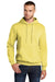 Port & Company PC78H/PC78HT Mens Core Pill Resistant Fleece Hooded Sweatshirt Hoodie Yellow Model Front