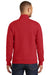 Port & Company PC850Q Mens Fan Favorite Fleece 1/4 Zip Sweatshirt Bright Red Model Back