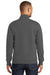 Port & Company PC850Q Mens Fan Favorite Fleece 1/4 Zip Sweatshirt Charcoal Grey Model Back