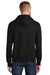 Port & Company PC90H/PC90HT Mens Essential Pill Resistant Fleece Hooded Sweatshirt Hoodie Jet Black Model Back