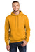 Port & Company PC90H/PC90HT Mens Essential Pill Resistant Fleece Hooded Sweatshirt Hoodie Gold Model Front