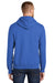 Port & Company PC90H/PC90HT Mens Essential Pill Resistant Fleece Hooded Sweatshirt Hoodie Royal Blue Model Back