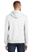 Port & Company PC90H/PC90HT Mens Essential Pill Resistant Fleece Hooded Sweatshirt Hoodie White Model Back