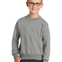 Port & Company Youth Core Pill Resistant Fleece Crewneck Sweatshirt - Heather Grey