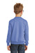 Port & Company PC90Y Youth Core Pill Resistant Fleece Crewneck Sweatshirt Carolina Blue Model Back