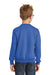 Port & Company PC90Y Youth Core Pill Resistant Fleece Crewneck Sweatshirt Royal Blue Model Back