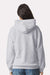 American Apparel RF498 Mens ReFlex Fleece Hooded Sweatshirt Hoodie Heather Grey Model Back