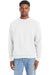 Hanes RS160 Mens Perfect Sweats Crewneck Sweatshirt White Model Front