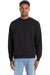 Hanes RS160 Mens Perfect Sweats Crewneck Sweatshirt Black Model Front