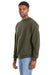 Hanes RS160 Mens Perfect Sweats Crewneck Sweatshirt Fatigue Green Model 3Q