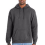 Hanes Mens Perfect Sweats Hooded Sweatshirt Hoodie w/ Pouch Pocket - Smoke Grey