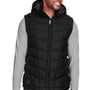 Spyder Mens Pelmo Full Zip Hooded Puffer Vest - Black