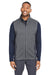 Spyder S17274 Mens Pursuit Full Zip Vest Heather Black/Polar Grey Model Front