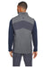 Spyder S17274 Mens Pursuit Full Zip Vest Heather Black/Polar Grey Model Back