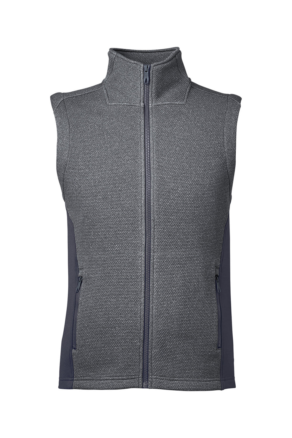 Spyder S17274 Mens Pursuit Full Zip Vest Heather Black/Polar Grey Flat Front