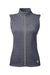 Spyder S17275 Womens Pursuit Full Zip Vest Heather Frontier Blue/Black Flat Front