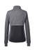 Spyder S17299 Womens Pursuit Full Zip Jacket Heather Black/Black Flat Back