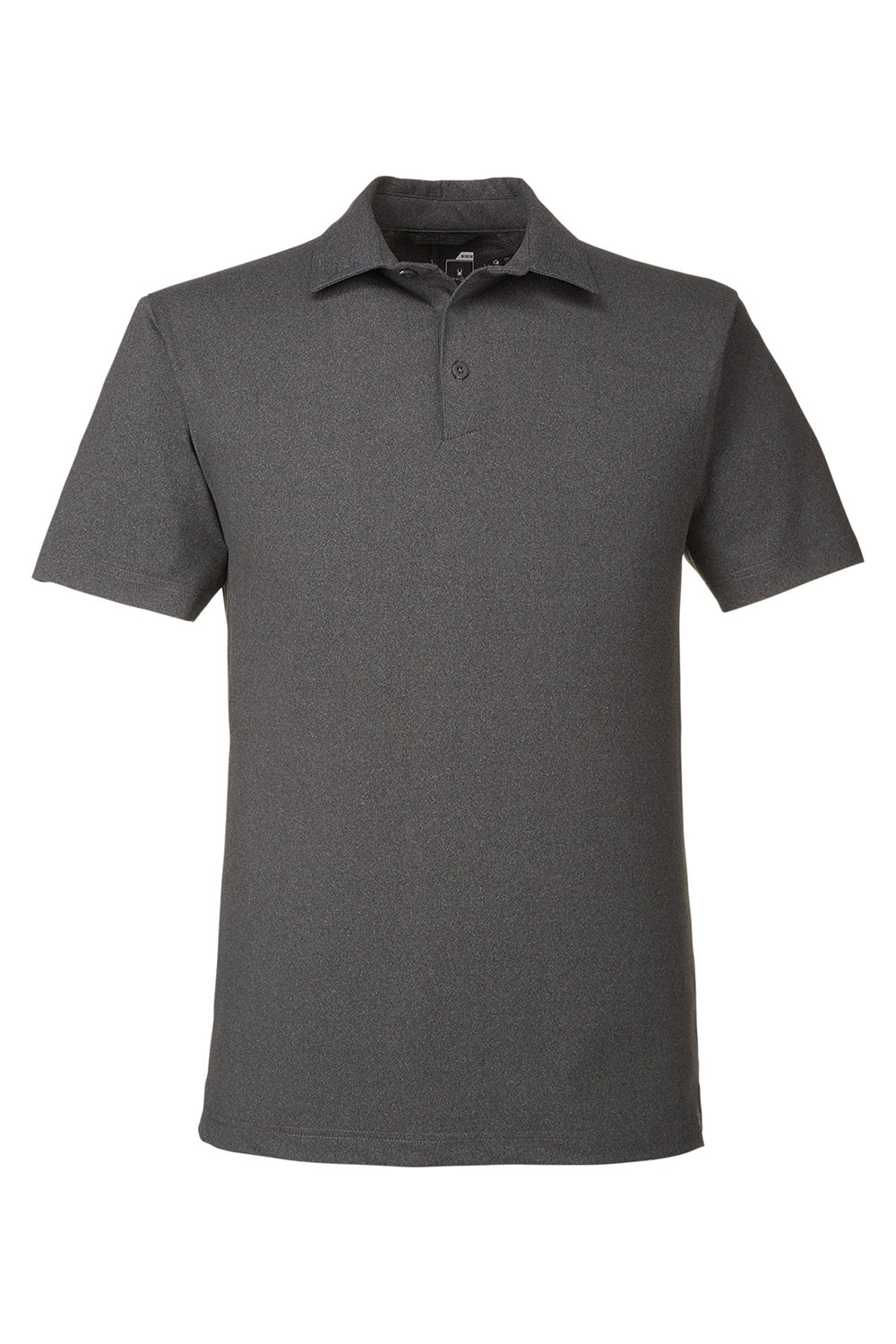 Spyder S17914 Mens Spyre Short UPF 40+ Sleeve Polo Shirt Black Frost Flat Front