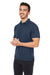 Spyder S17914 Mens Spyre Short UPF 40+ Sleeve Polo Shirt Frontier Blue Frost Model 3q