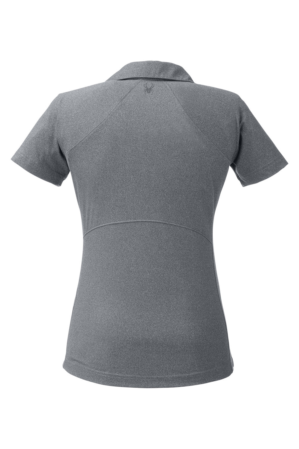 Spyder S17915 Womens Spyre UPF 40+ Short Sleeve Polo Shirt Polar Grey Frost Flat Back