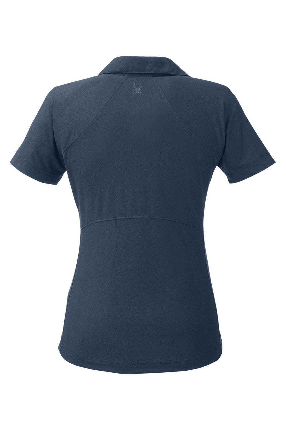 Spyder S17915 Womens Spyre UPF 40+ Short Sleeve Polo Shirt Frontier Blue Frost Flat Back