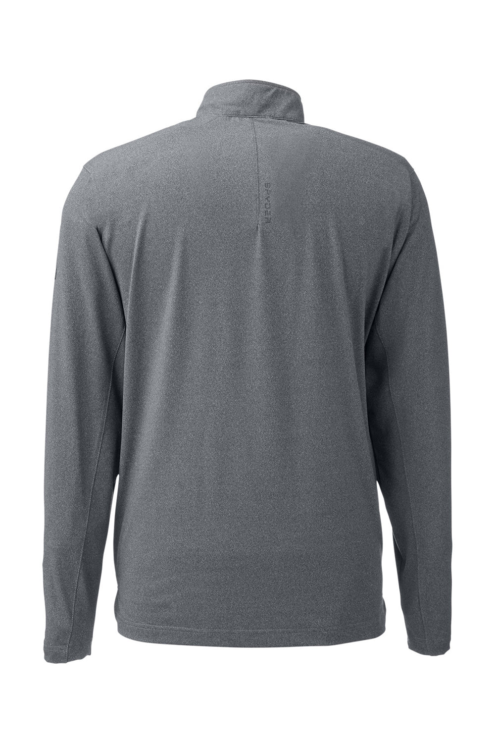 Spyder S17916 Mens Spyre UPF 40+ 1/4 Zip Sweatshirt Polar Grey Frost Flat Back