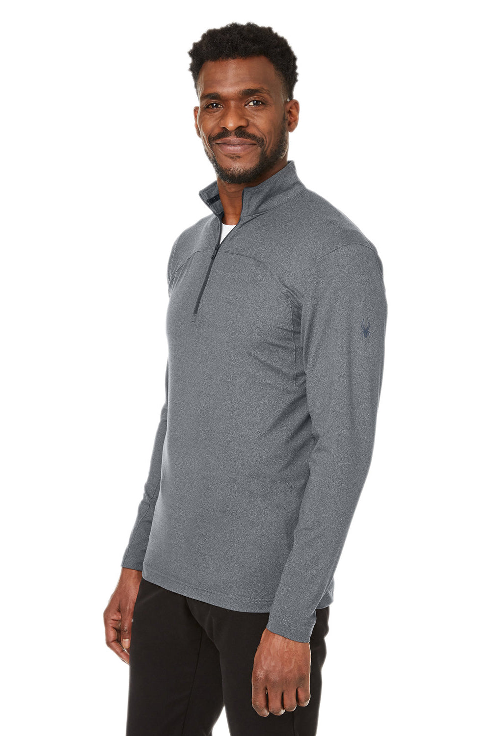 Spyder S17916 Mens Spyre UPF 40+ 1/4 Zip Sweatshirt Polar Grey Frost Model 3q