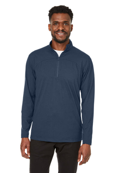 Spyder S17916 Mens Spyre UPF 40+ 1/4 Zip Sweatshirt Frontier Blue Frost Model Front