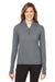 Spyder S17917 Womens Spyre UPF 40+ 1/4 Zip Sweatshirt Polar Grey Frost Model Front