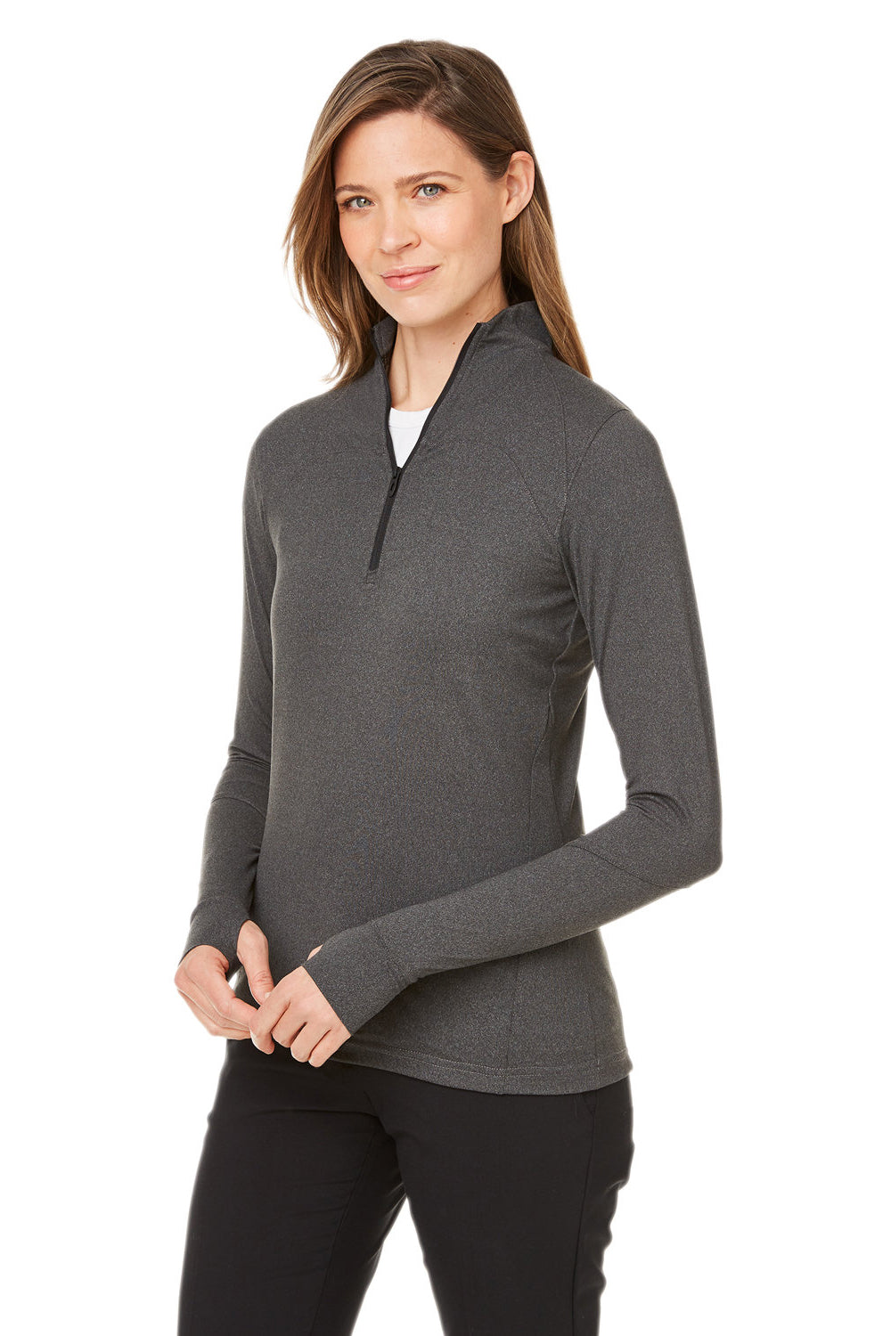 Spyder S17917 Womens Spyre UPF 40+ 1/4 Zip Sweatshirt Black Frost Model 3q