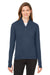 Spyder S17917 Womens Spyre UPF 40+ 1/4 Zip Sweatshirt Frontier Blue Frost Model Front