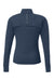 Spyder S17917 Womens Spyre UPF 40+ 1/4 Zip Sweatshirt Frontier Blue Frost Flat Back