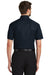 Port Authority S500T Mens Short Sleeve Button Down Shirt w/ Pocket Classic Navy Blue Model Back