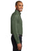 Port Authority S608/TLS608/S608ES Mens Easy Care Wrinkle Resistant Long Sleeve Button Down Shirt w/ Pocket Clover Green Model Side