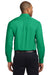 Port Authority S608/TLS608/S608ES Mens Easy Care Wrinkle Resistant Long Sleeve Button Down Shirt w/ Pocket Court Green Model Back