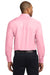 Port Authority S608/TLS608/S608ES Mens Easy Care Wrinkle Resistant Long Sleeve Button Down Shirt w/ Pocket Light Pink Model Back