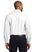 Port Authority S608/TLS608/S608ES Mens Easy Care Wrinkle Resistant Long Sleeve Button Down Shirt w/ Pocket White Model Back