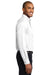 Port Authority S608/TLS608/S608ES Mens Easy Care Wrinkle Resistant Long Sleeve Button Down Shirt w/ Pocket White Model Side