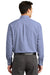 Port Authority S639 Mens Easy Care Wrinkle Resistant Long Sleeve Button Down Shirt w/ Pocket Navy Blue Model Back