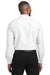 Port Authority S661 Mens SuperPro Oxford Wrinkle Resistant Long Sleeve Button Down Shirt White Model Back