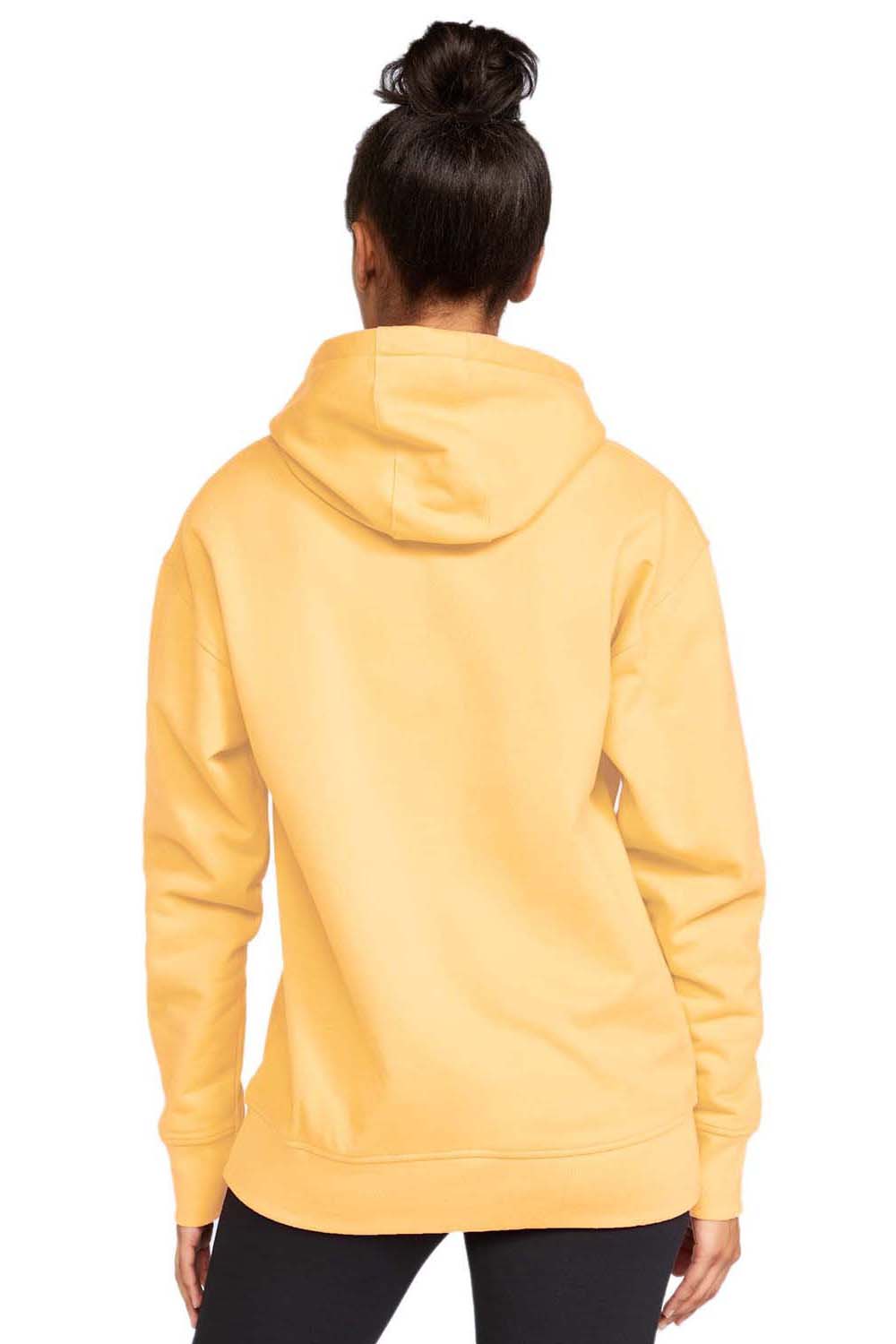 Gildan SF500 Mens Softstyle Hooded Sweatshirt Hoodie w/ Pouch Pocket Yellow Haze Model Back