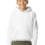 Gildan Youth Softstyle Hooded Sweatshirt Hoodie w/ Pouch Pocket - White