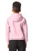 Gildan SF500B Youth Softstyle Hooded Sweatshirt Hoodie w/ Pouch Pocket Light Pink Model Back