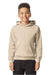 Gildan SF500B Youth Softstyle Hooded Sweatshirt Hoodie w/ Pouch Pocket Sand Model Front