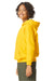 Gildan SF500B Youth Softstyle Hooded Sweatshirt Hoodie w/ Pouch Pocket Daisy Yellow Model Side