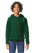 Gildan SF500B Youth Softstyle Hooded Sweatshirt Hoodie w/ Pouch Pocket Forest Green Model Front