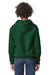 Gildan SF500B Youth Softstyle Hooded Sweatshirt Hoodie w/ Pouch Pocket Forest Green Model Back